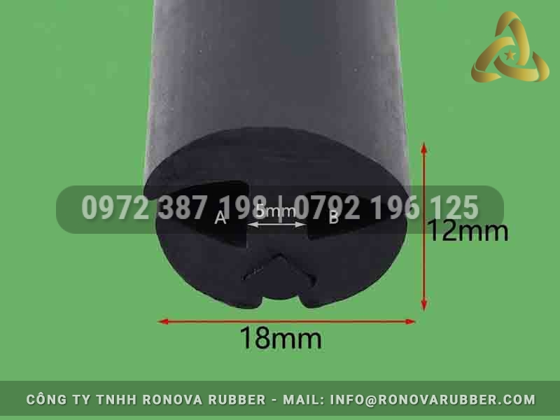 Gia công ron cao su chữ H đúng kích thước theo mẫu tại Tây Ninh tại Cao Su Ronova